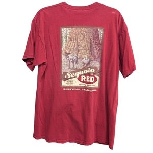 Vintage Kern River brewing company Sequoia red t-shirt Large
